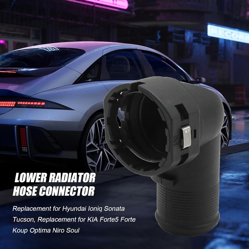 Anxingo 254851J000 Lower Radiator Hose Connector, Replacement for Hyundai Sonata 2016-2019 IONIQ 2017-2019 Tucson 2014-2015 Kia Forte Koup 2014-2016 Soul 2017-2019 Optima 2016-2019 Niro 2017-2019 - Image 5